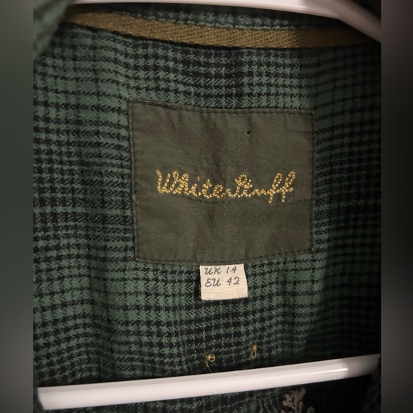 White Stuff Embroidery Check Shirt Size UK Size 14 US Size Large - Picture 3 of 4